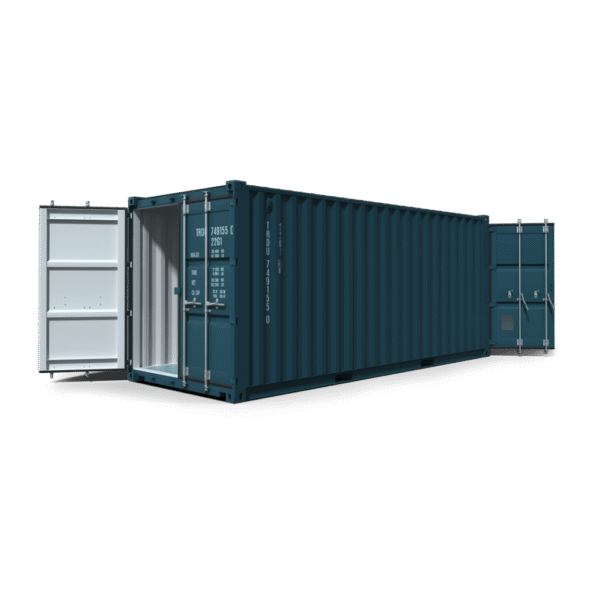Nuevo contenedor de envío de doble puerta High Cube de 20 pies